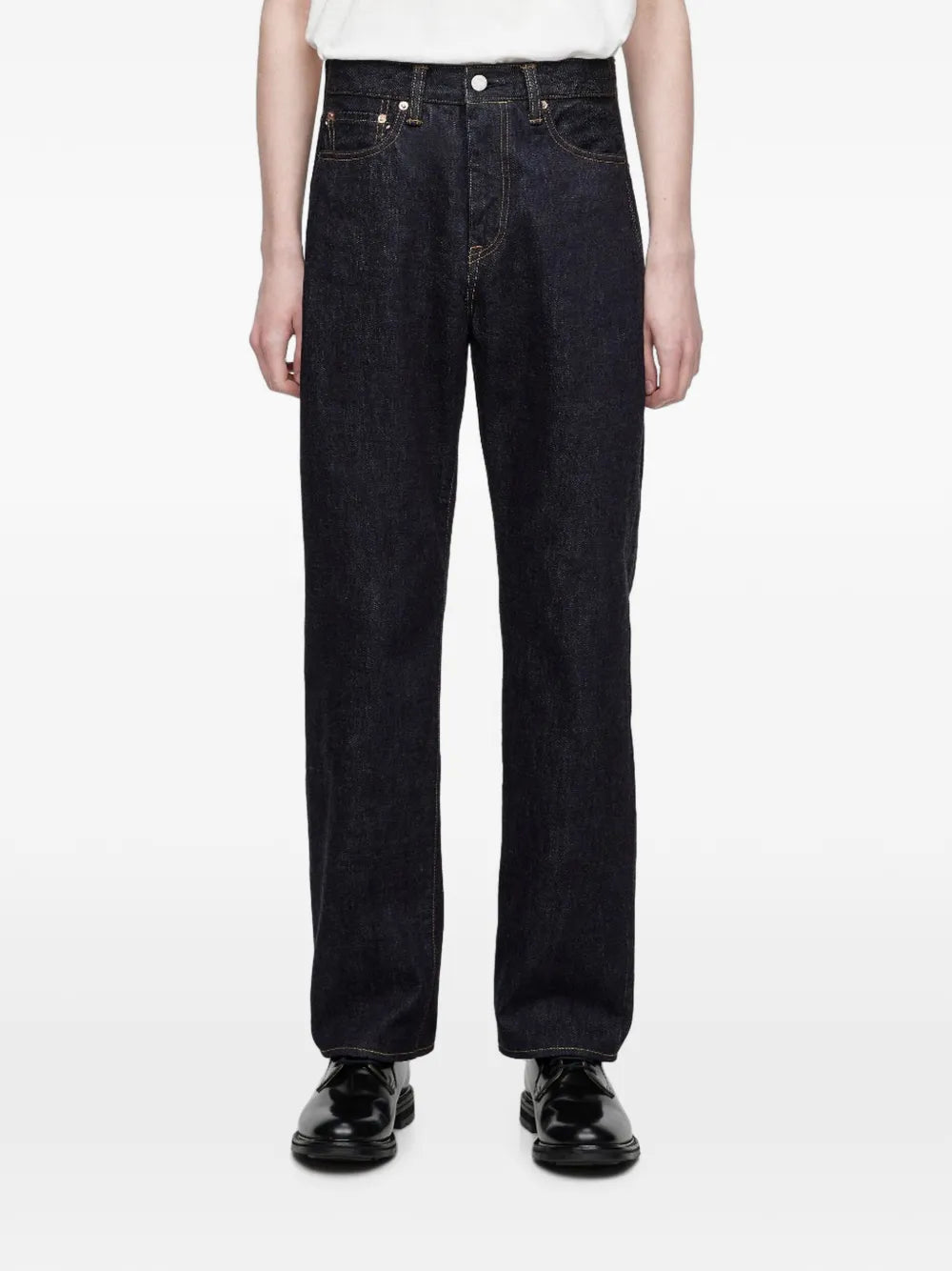 signature stripe-detail five-pocket jeans