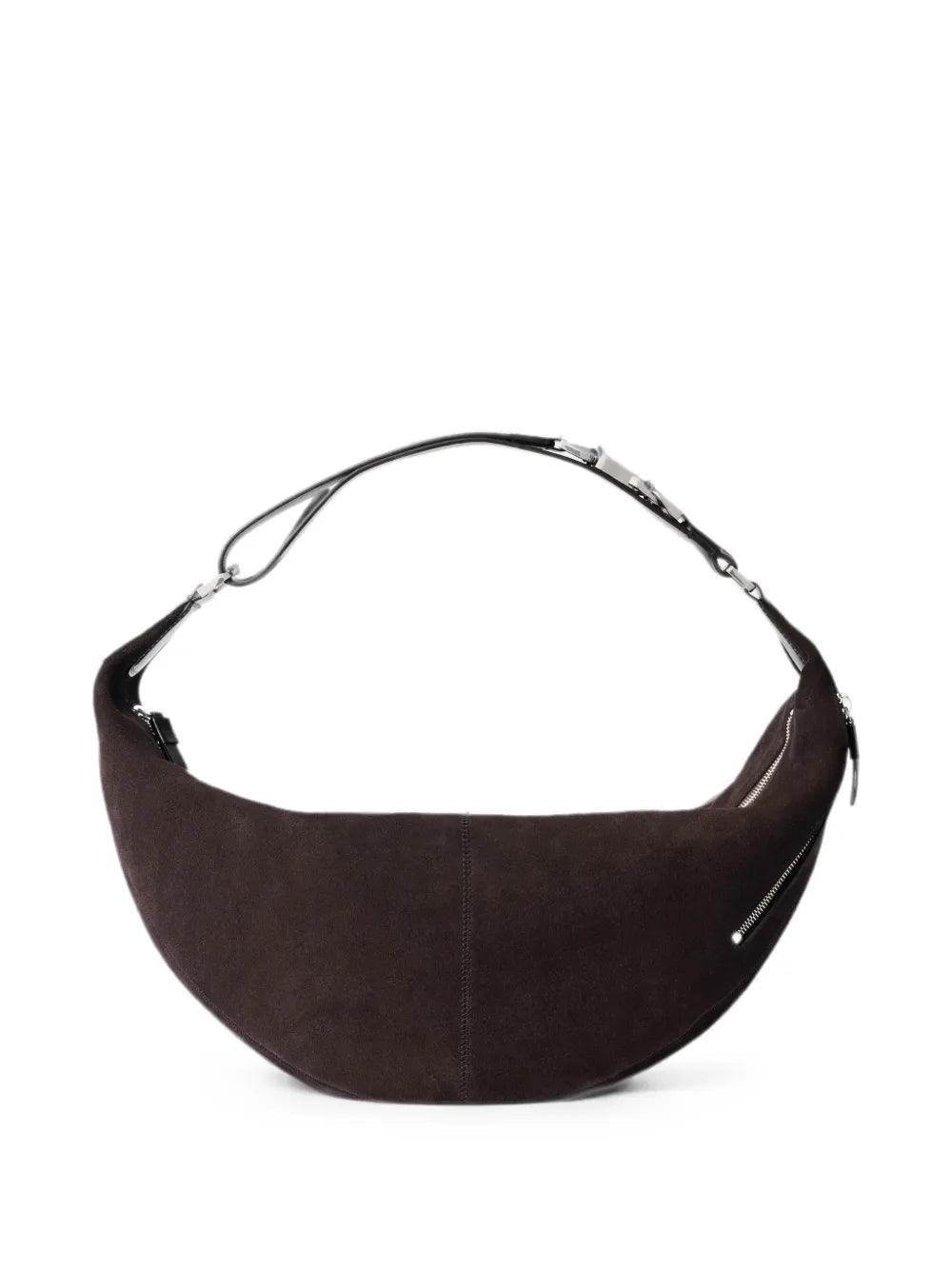 Quiver Clip Bag In Suede Leather