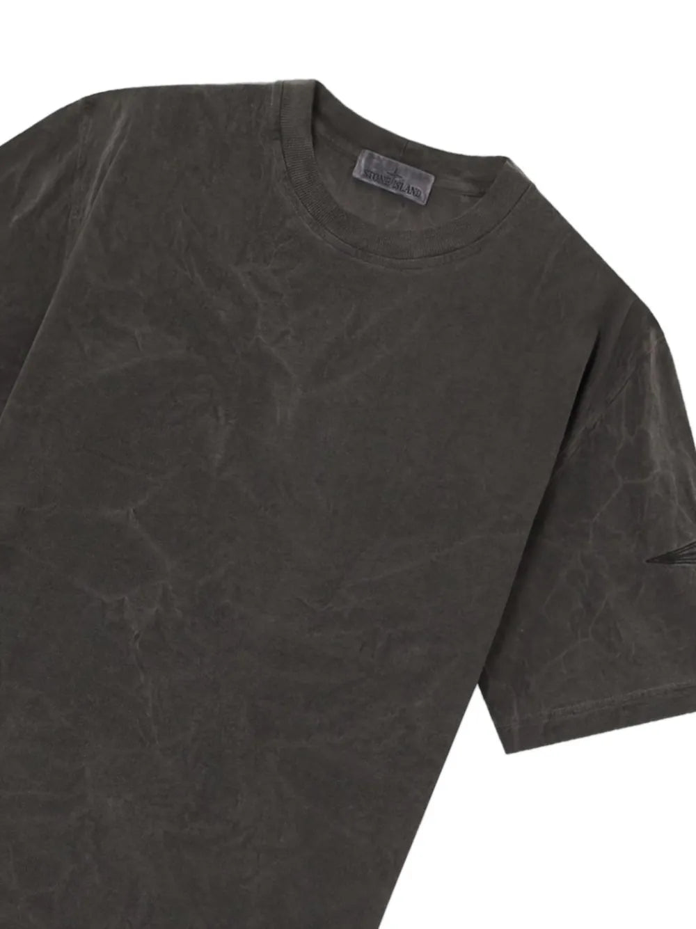 faded-effect logo-patch T-shirt