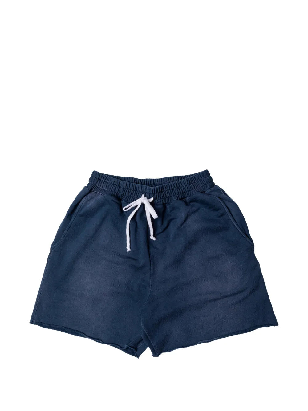 drawstring-waist raw-cut shorts