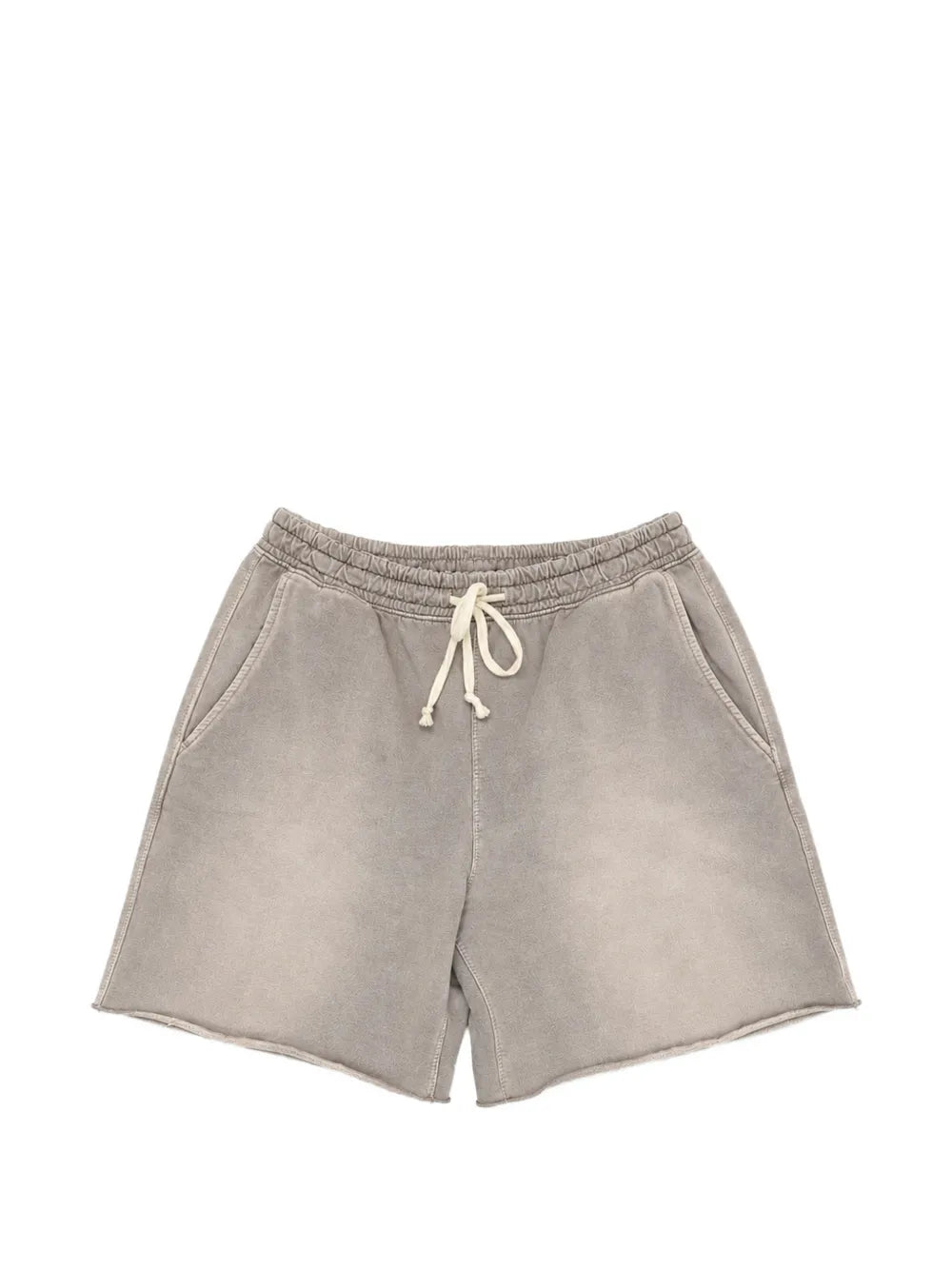 drawstring raw-cut shorts