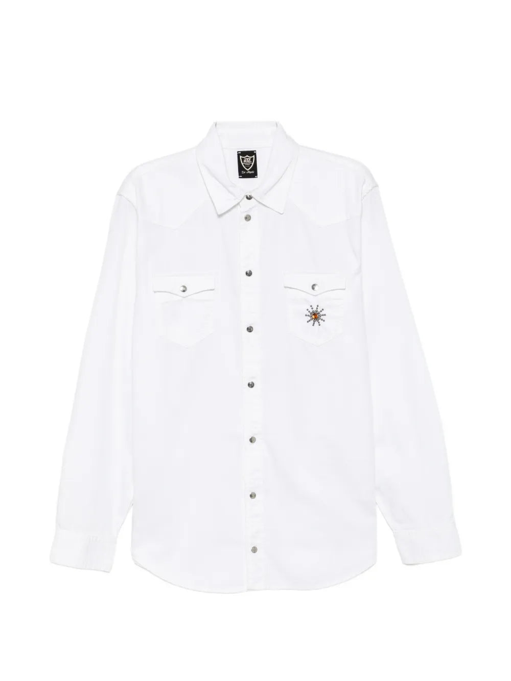 embellished western-yoke shirt