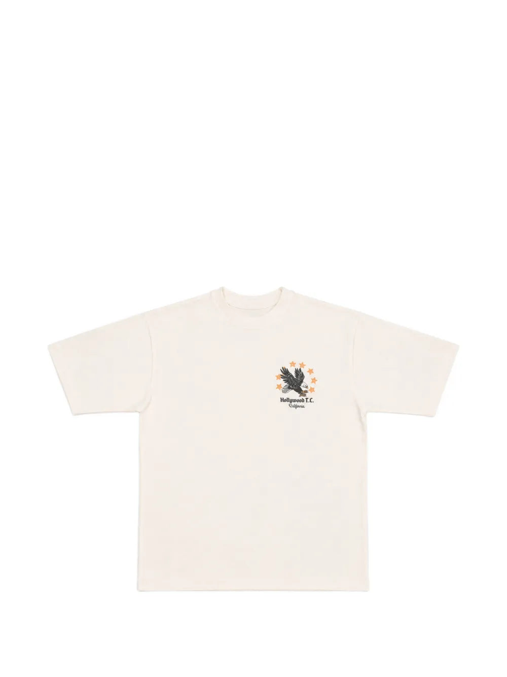graphic-print studded T-shirt