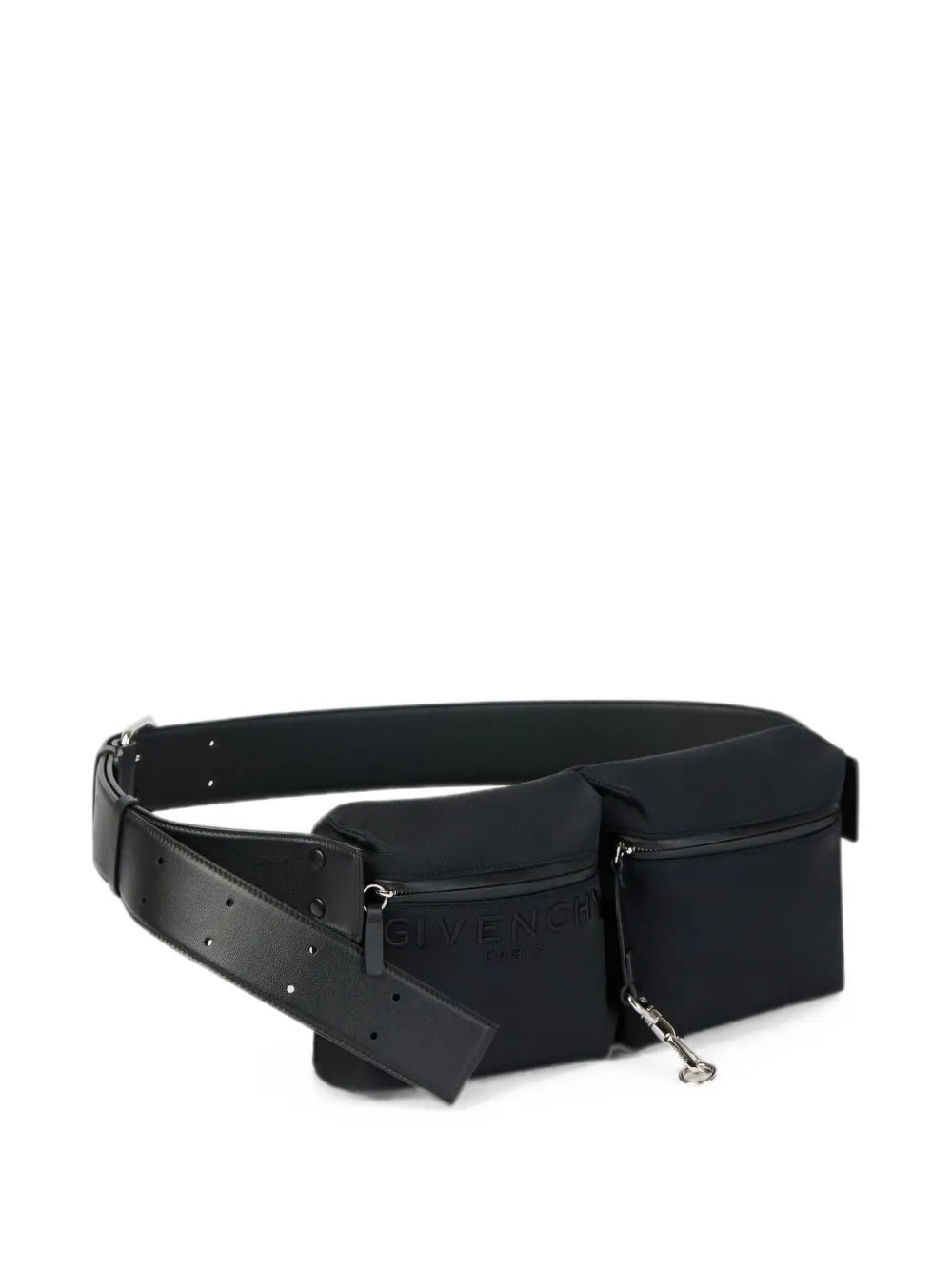 logo-embossed buckle-fastening belt bag