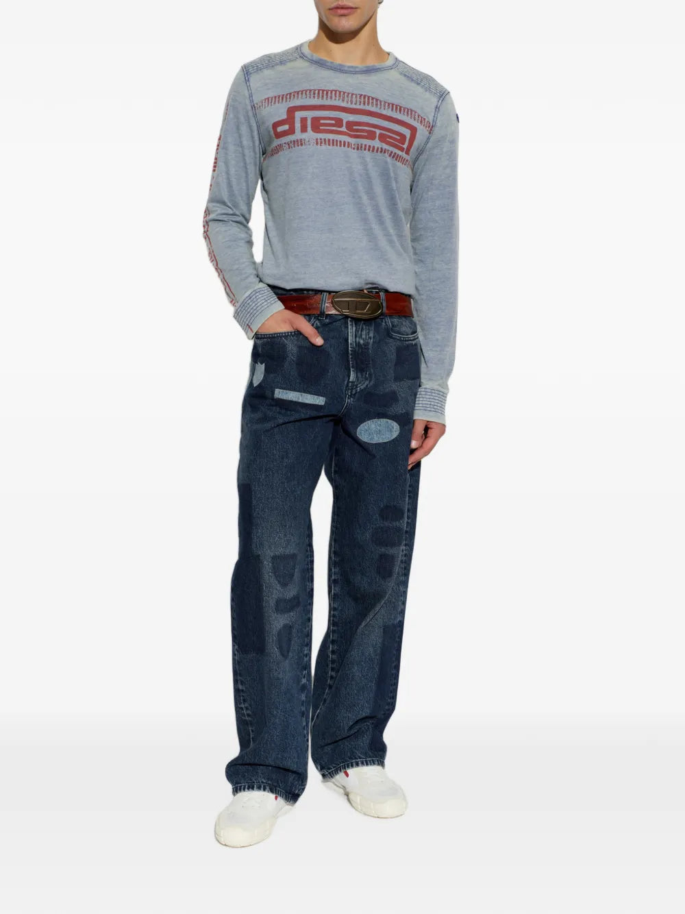 2001 D-Macro-S10 patchwork jeans