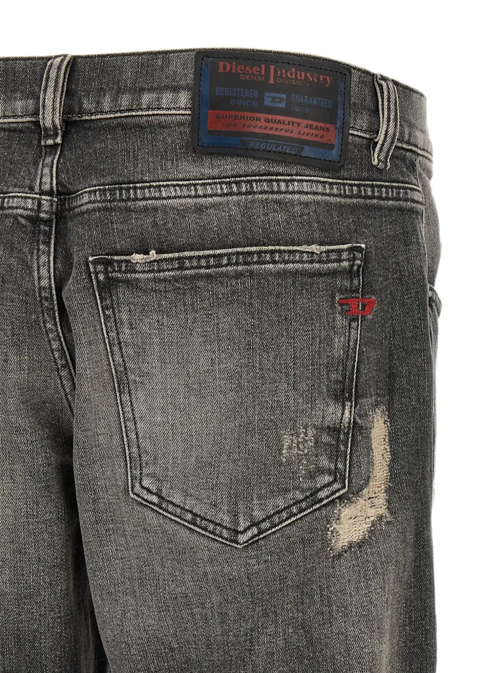 D-Strukt destroyed-effect jeans