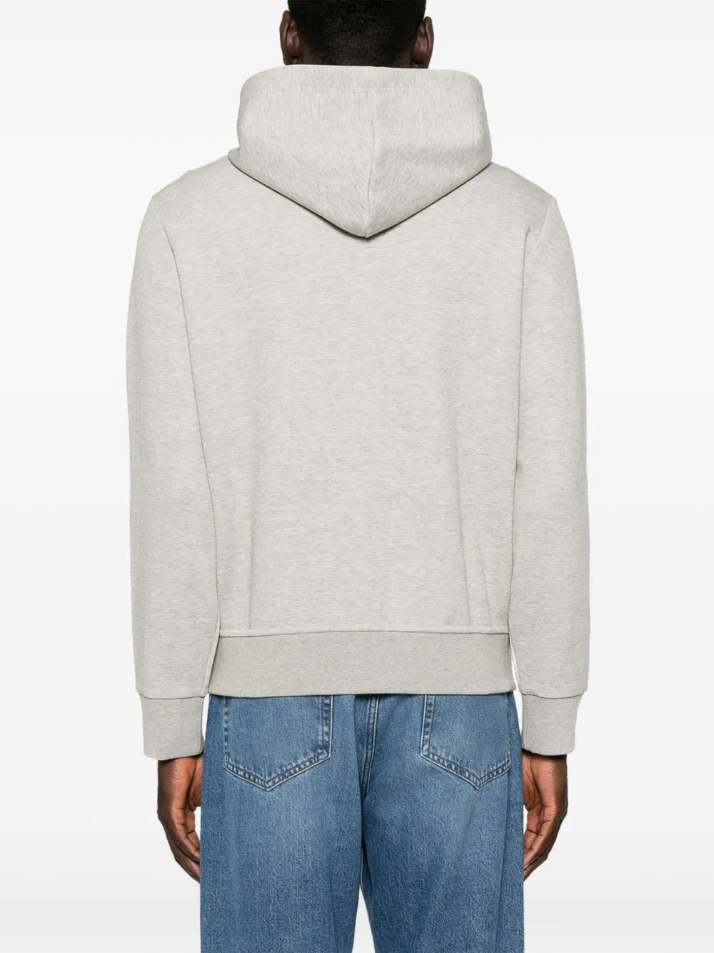 logo-embroidered zip-up hoodie