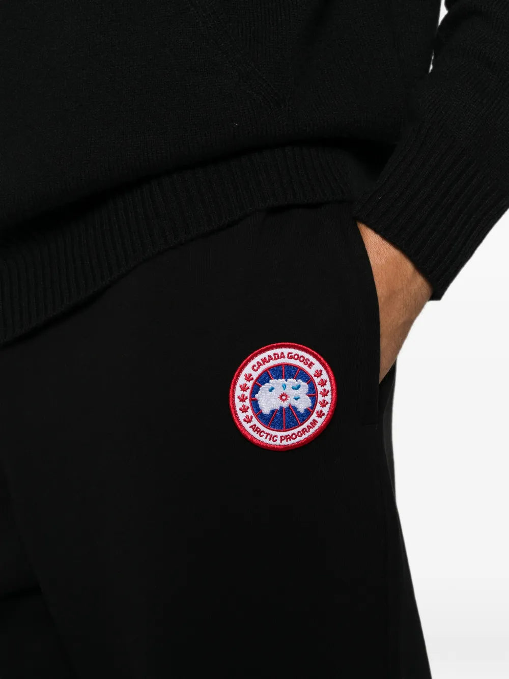 logo-patch drawstring track pants