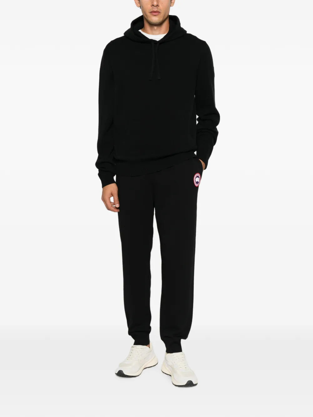 logo-patch drawstring track pants