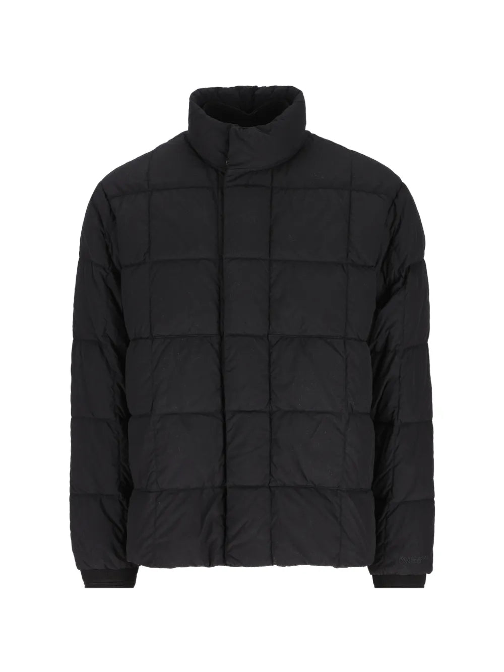 quilted high-neck coat