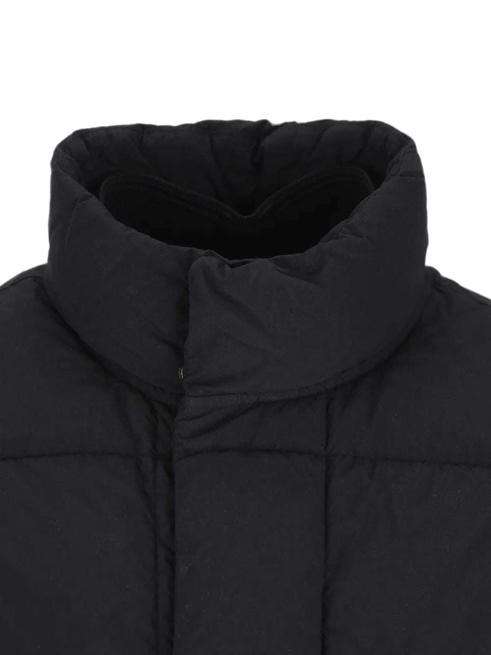 quilted high-neck coat