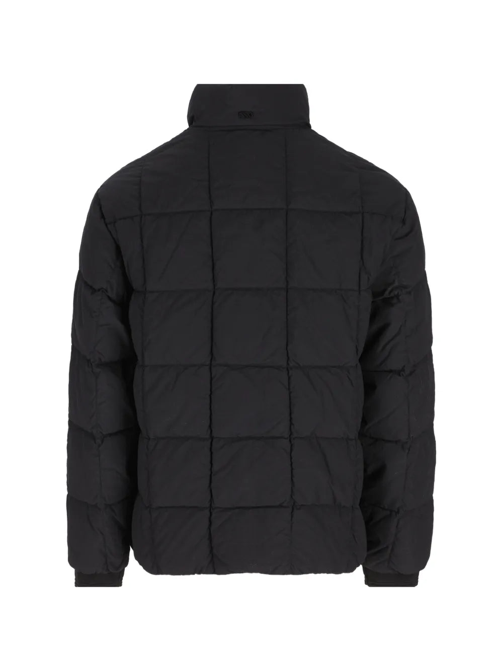quilted high-neck coat