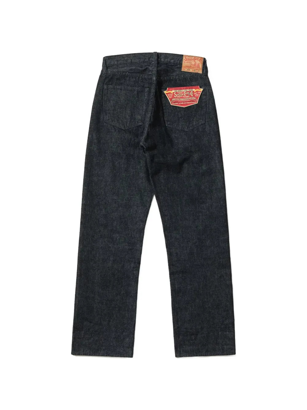 selvedge-denim straight-leg jeans