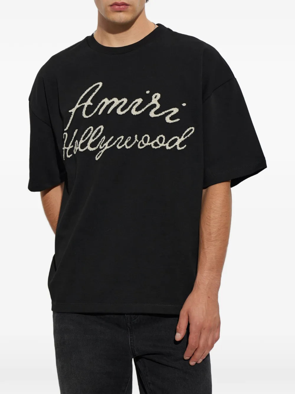 logo-embroidered T-shirt