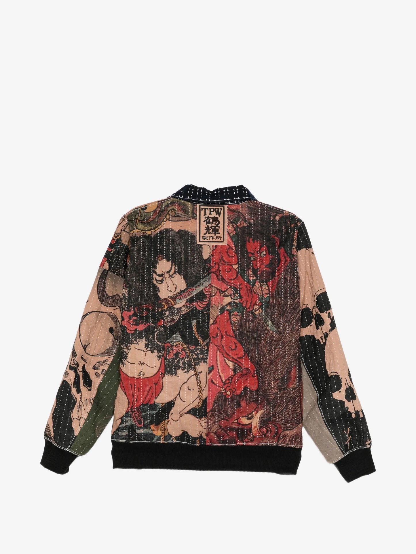 All-Over Graphic-Print Shirt Jacket