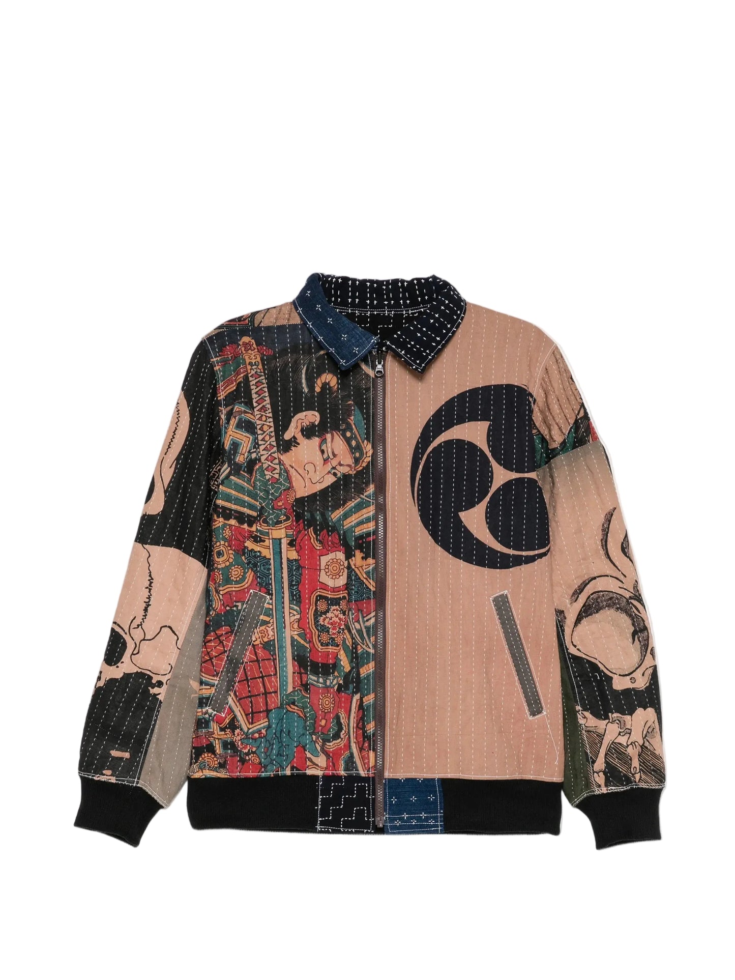 All-Over Graphic-Print Shirt Jacket