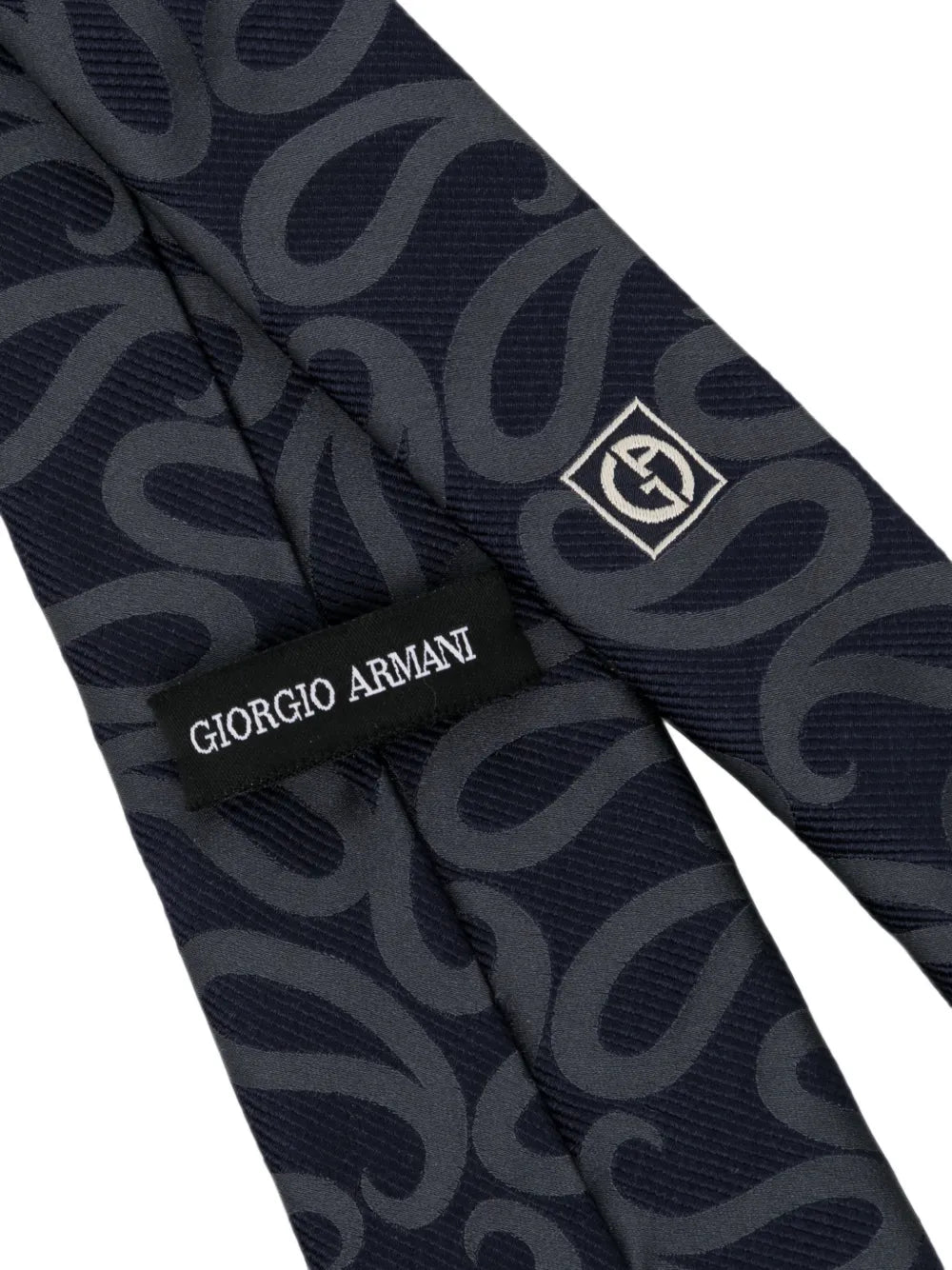 paisley-print silk tie
