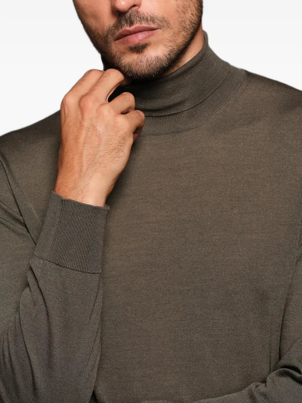 roll-neck long-sleeve sweater
