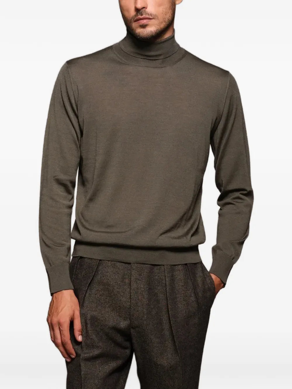 roll-neck long-sleeve sweater