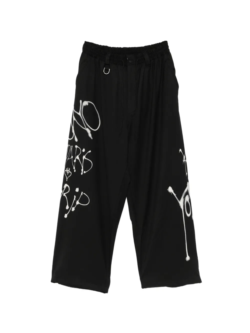 Chito Graphic wide wool trousers