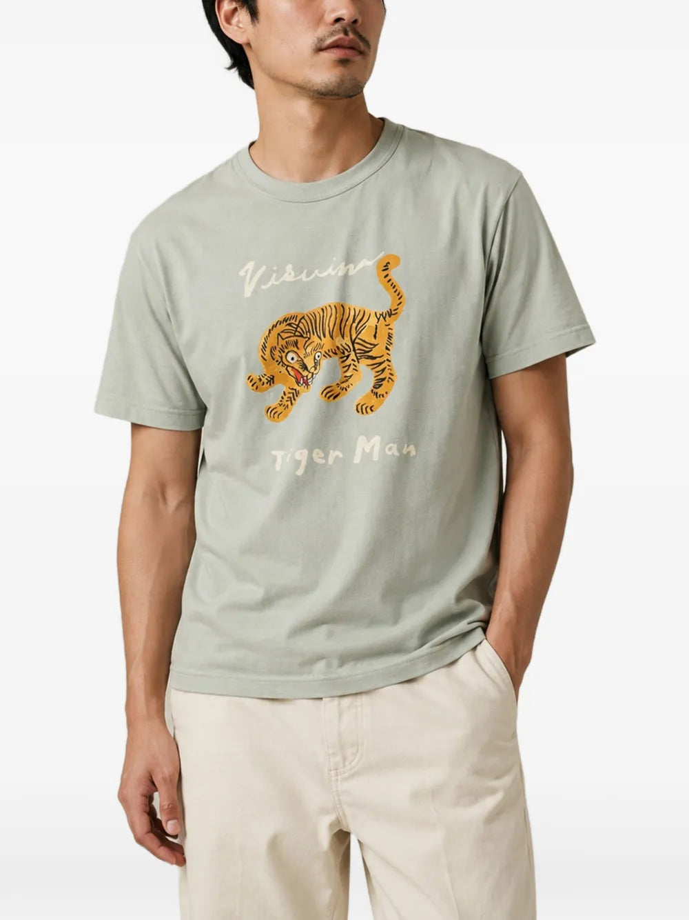 Tiger Man graphic-print T-shirt
