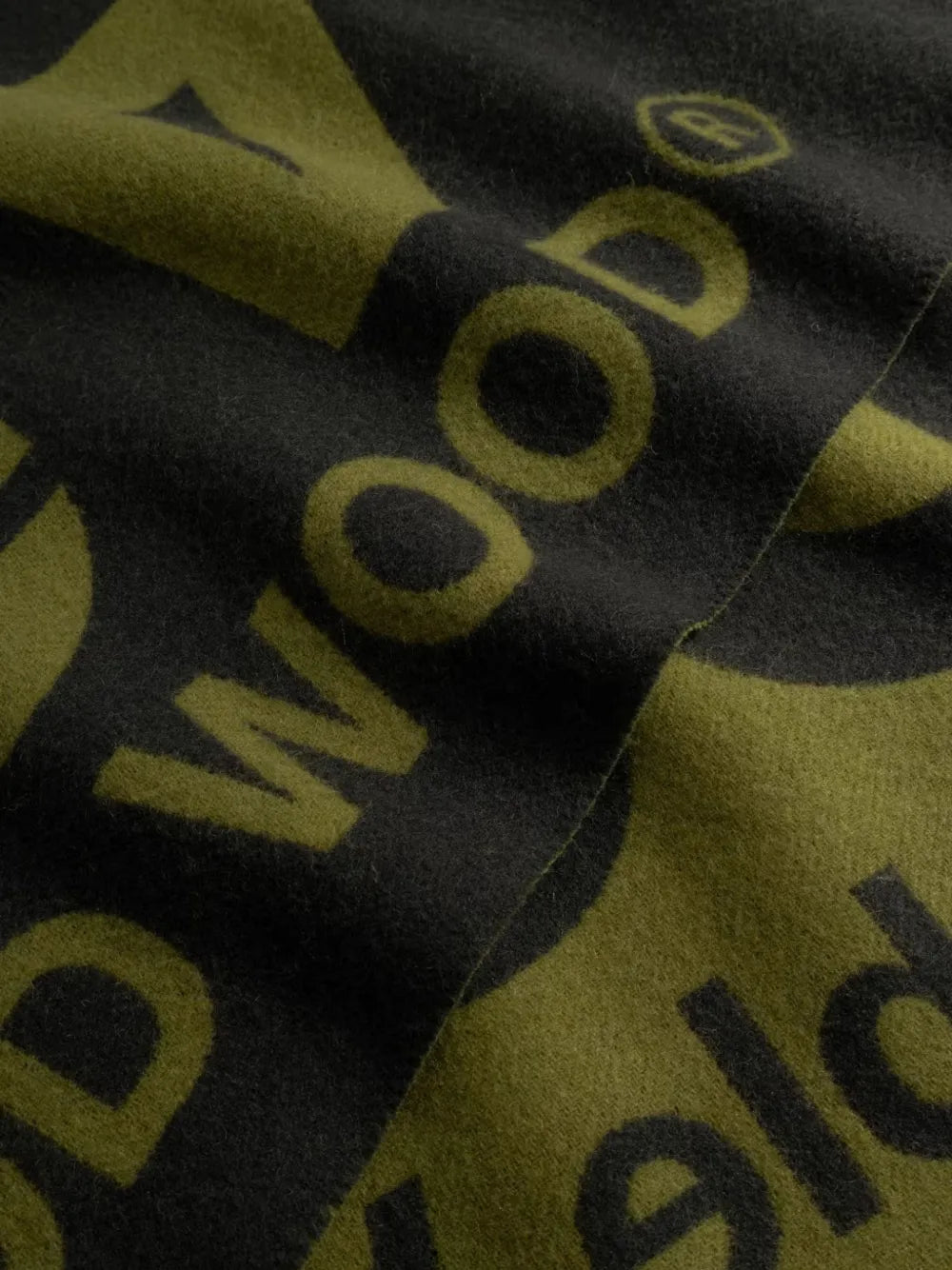 WWLeon logo-print fringed scarf