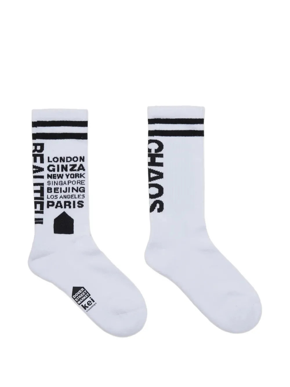 logo-print striped socks
