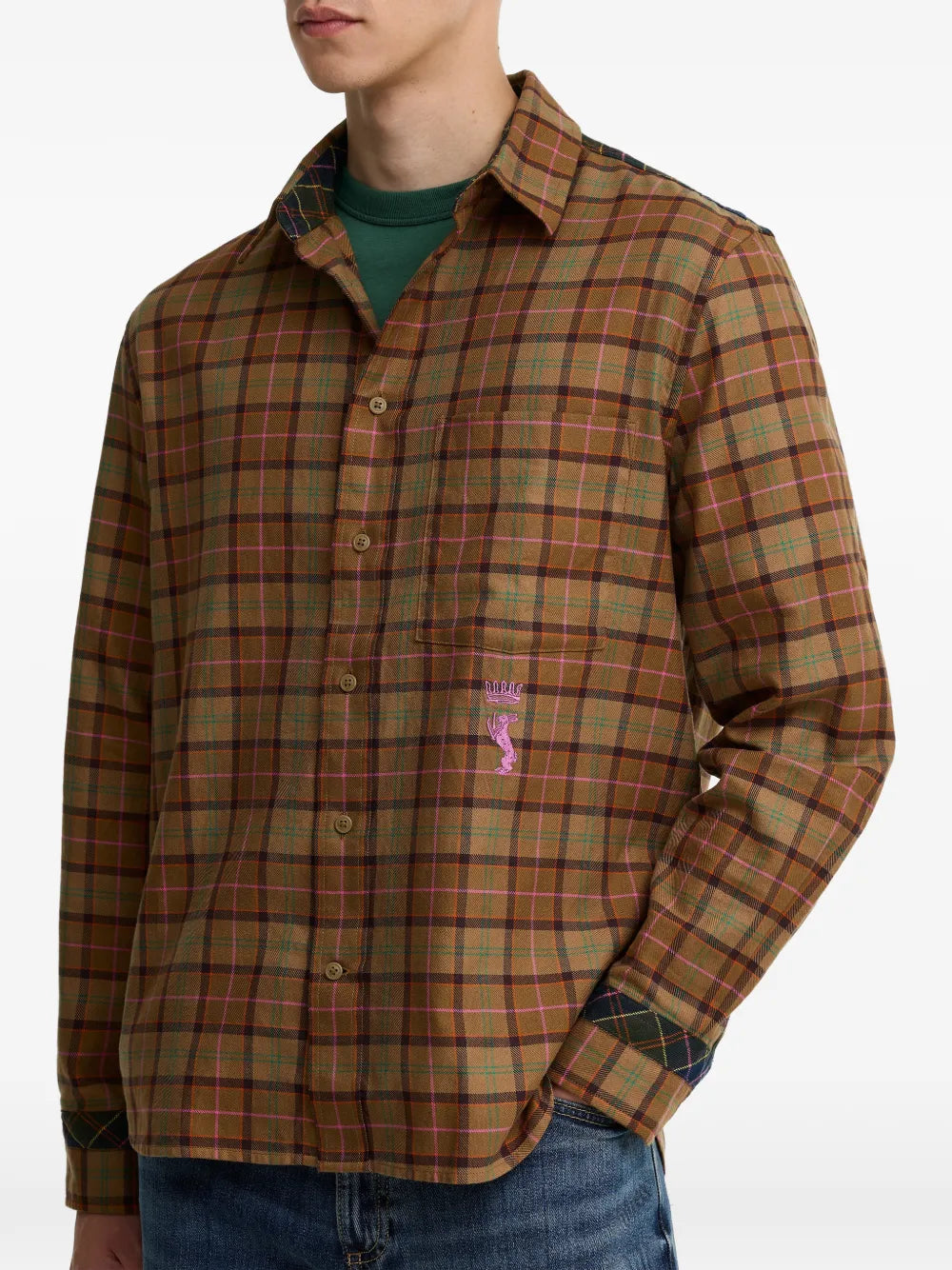 x Paul Smith tartan-pattern long-sleeve shirt