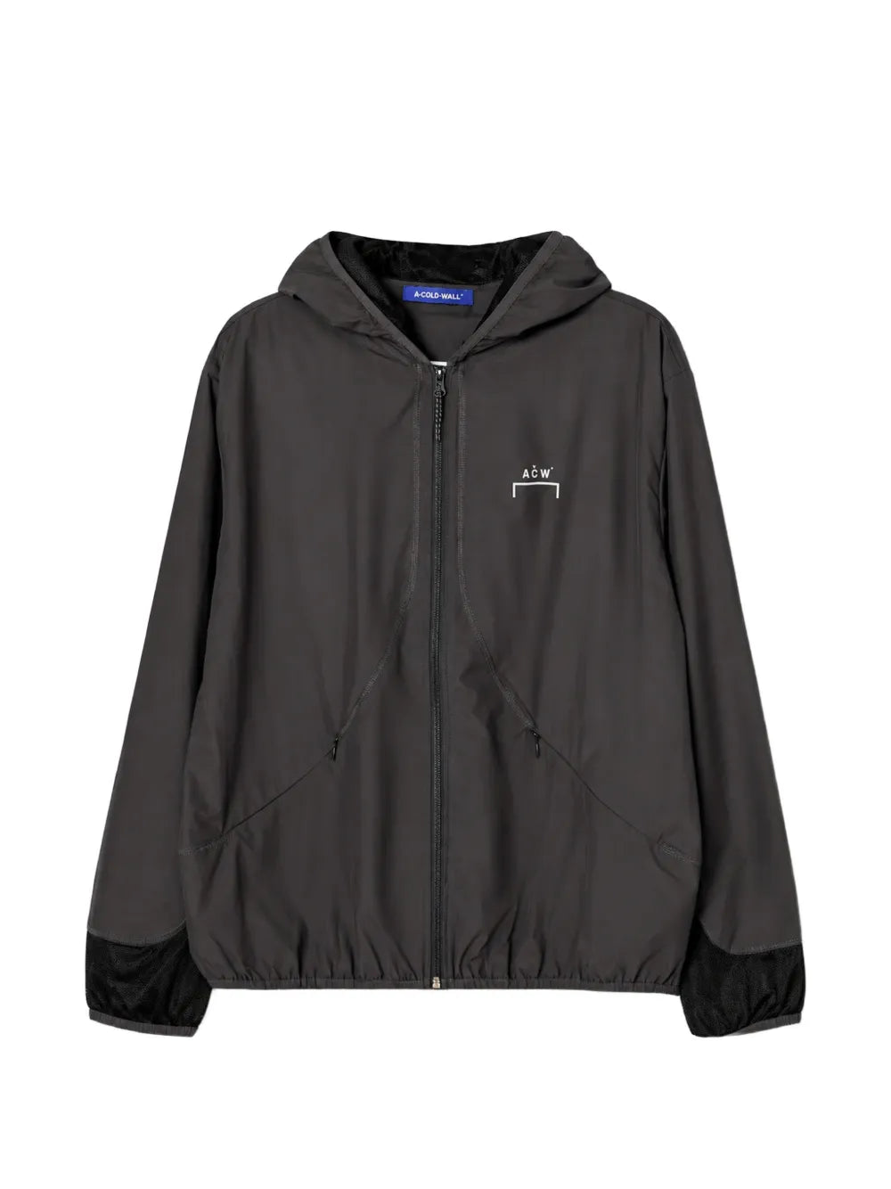 logo-print mesh-panel jacket