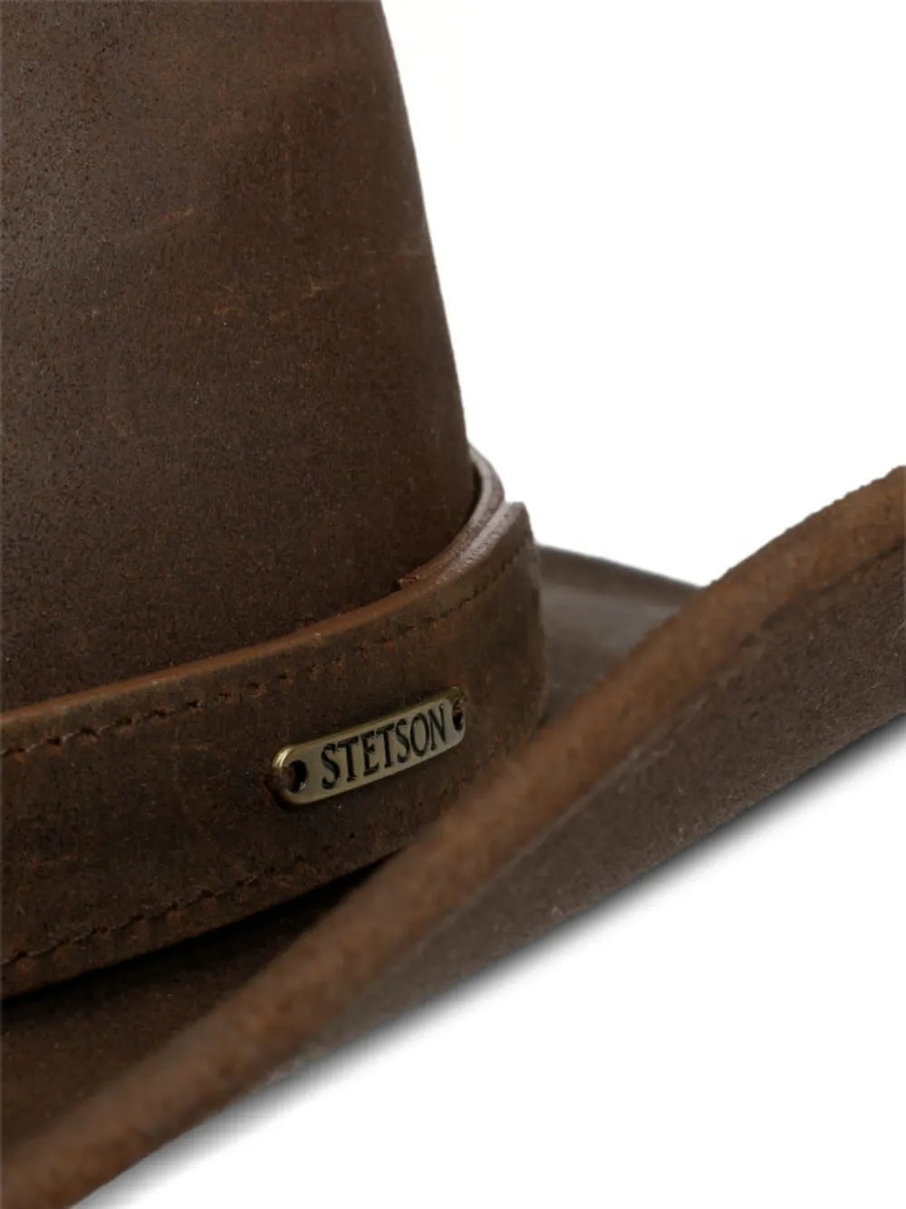 leather cowboy hat