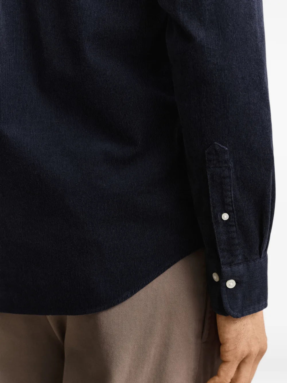 corduroy button-down shirt