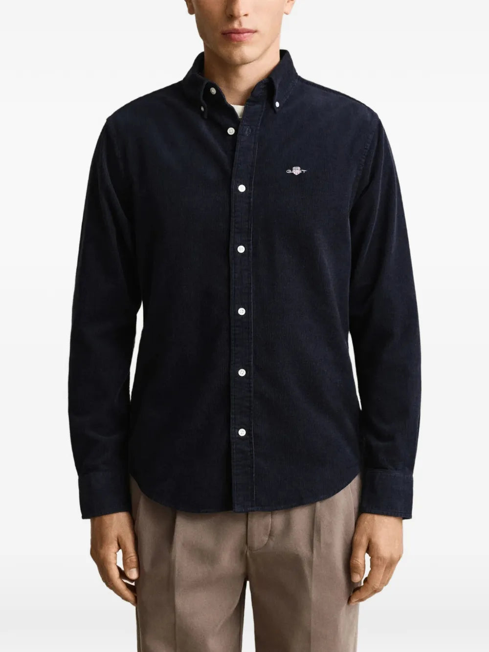 corduroy button-down shirt