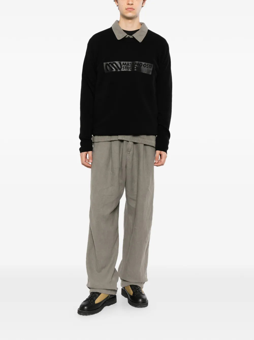 logo-patch track pants