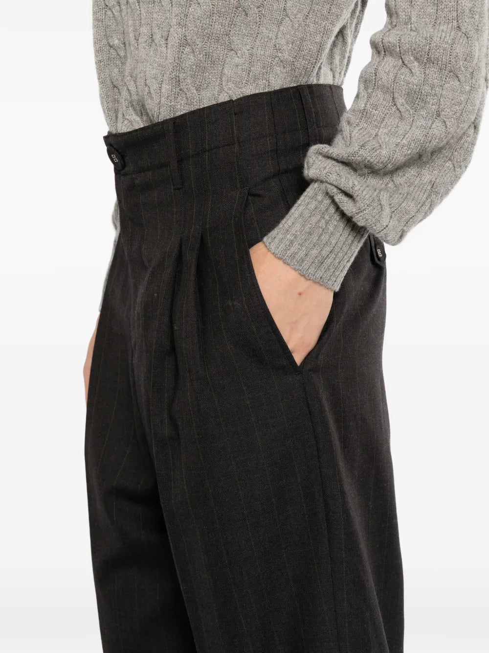 striped tailored trousers 