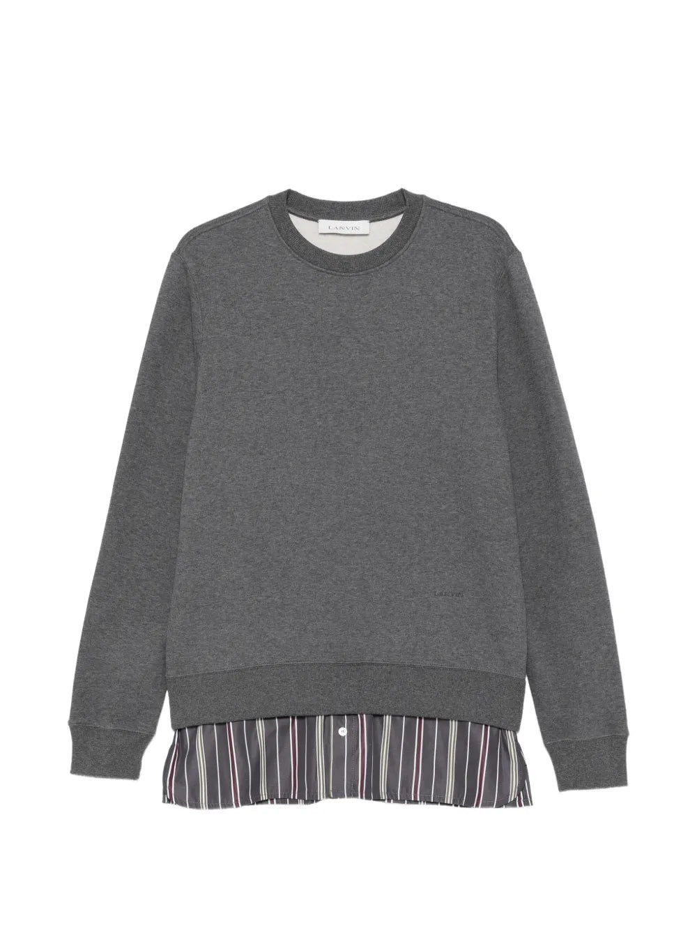 layered-detail jersey sweater