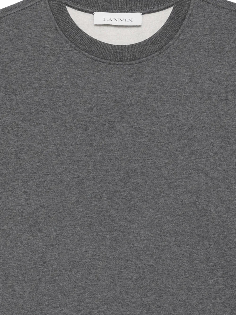 layered-detail jersey sweater