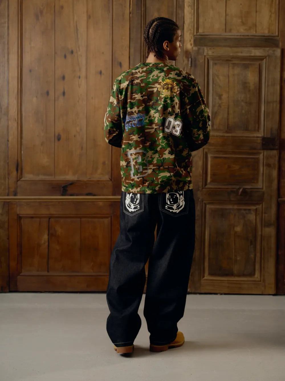 camouflage-print long-sleeve T-shirt