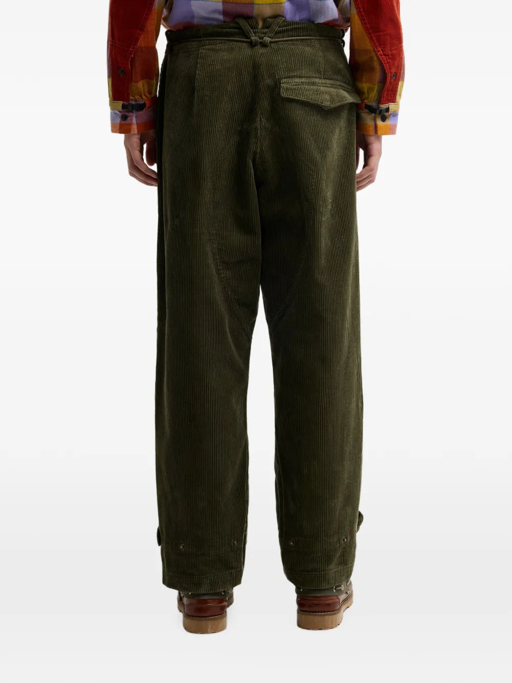 corduroy drawstring trousers
