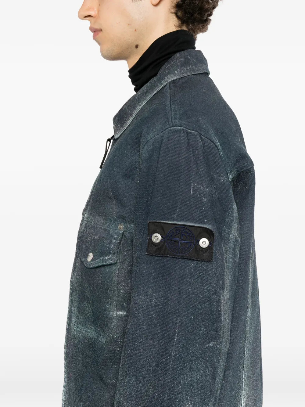 logo-patch denim jacket