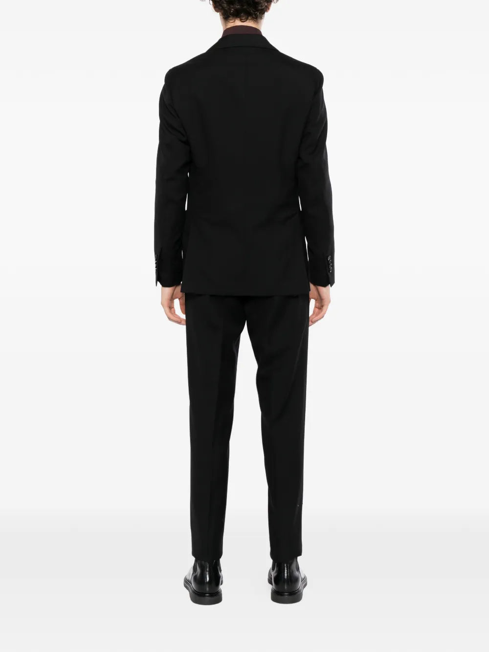 wool single-breasted suit