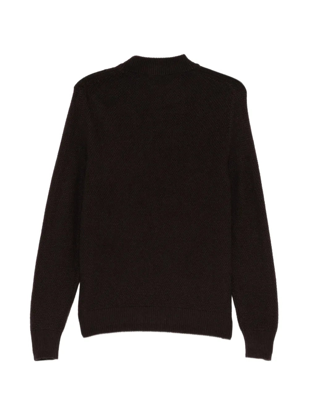 waffle-knit  sweater