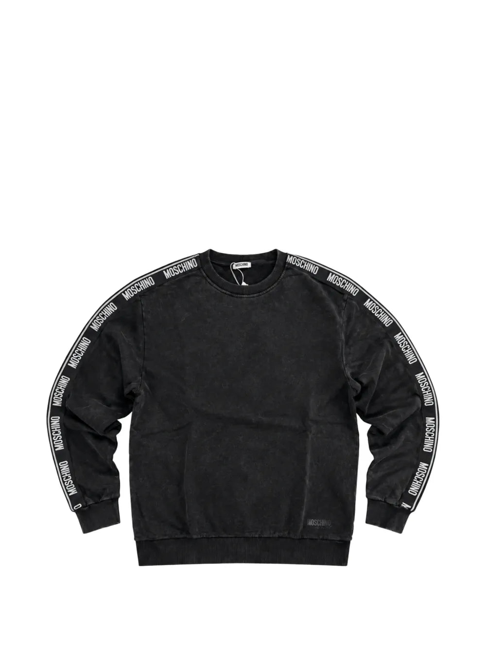 logo-tape cotton sweatshirt