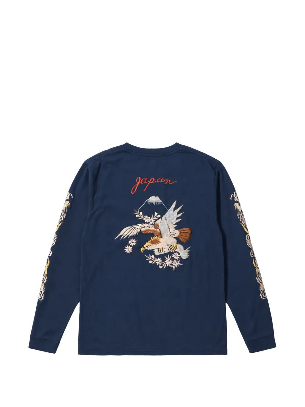 Suka Eagle-embroidered long-sleeve T-shirt