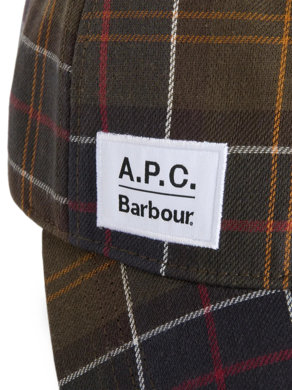  x A.P.C tartan-print baseball cap