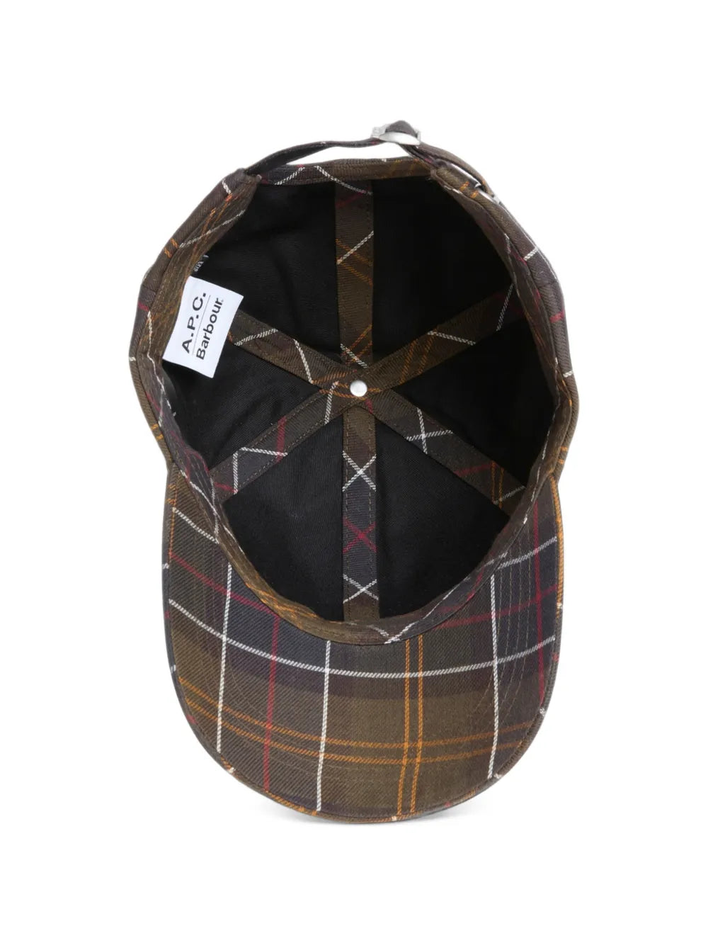  x A.P.C tartan-print baseball cap