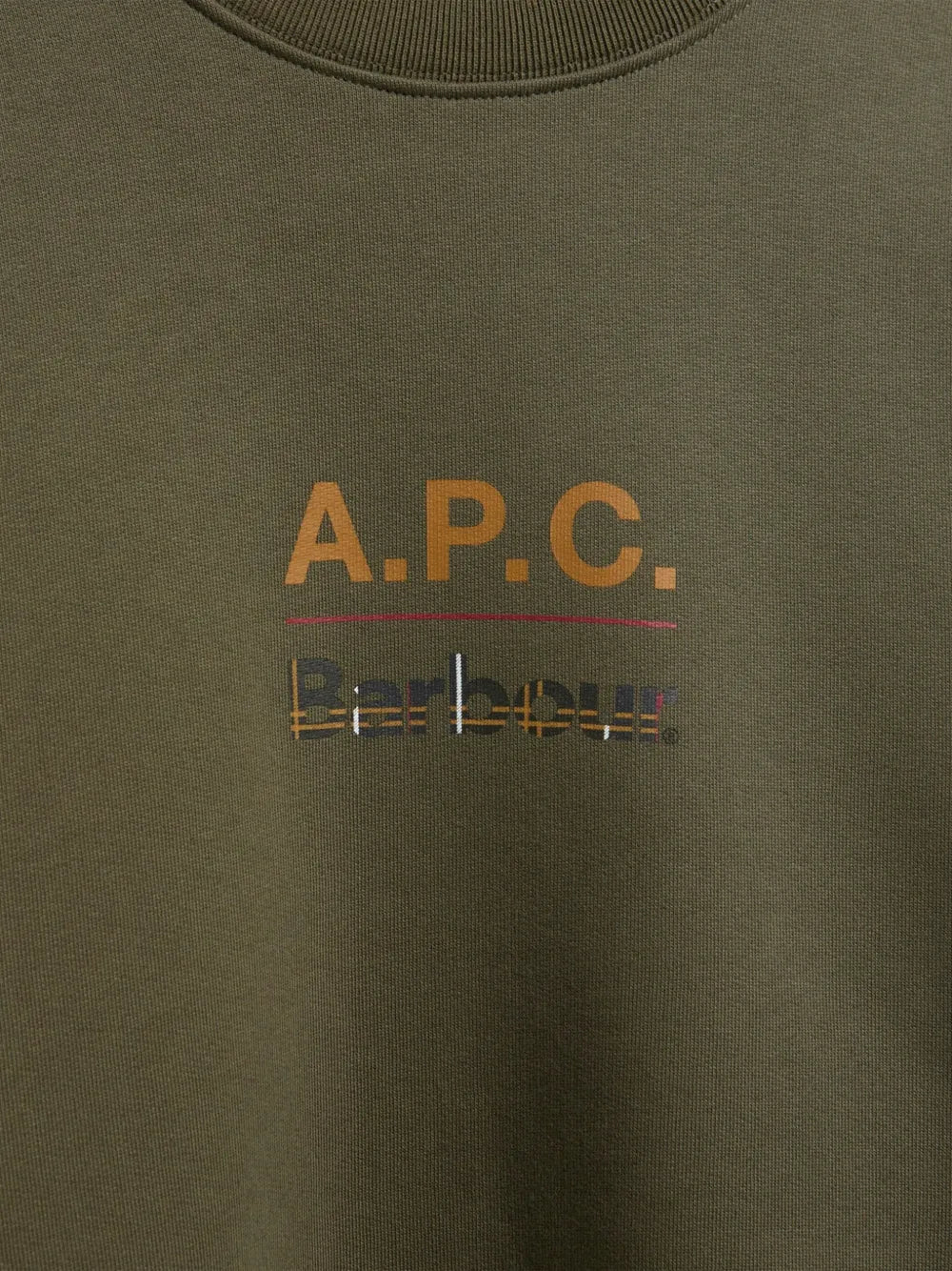  x A.P.C logo-print cotton sweater