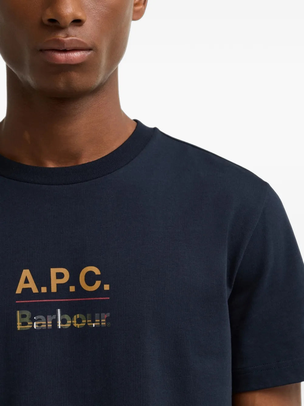  x A.P.C logo-print T-shirt