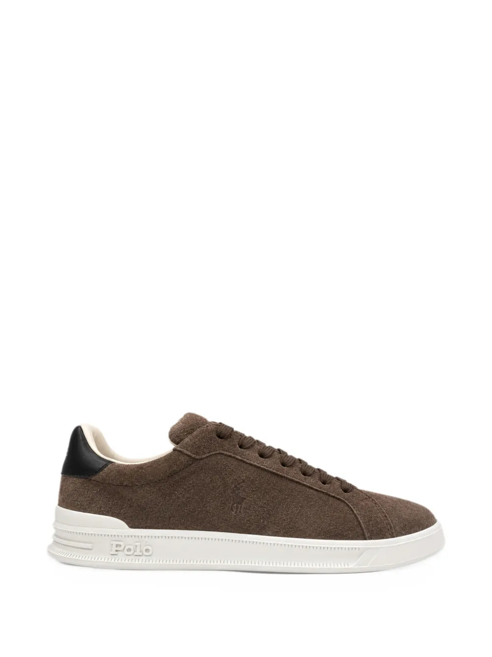 Suede Logo-Embroidered Sneakers