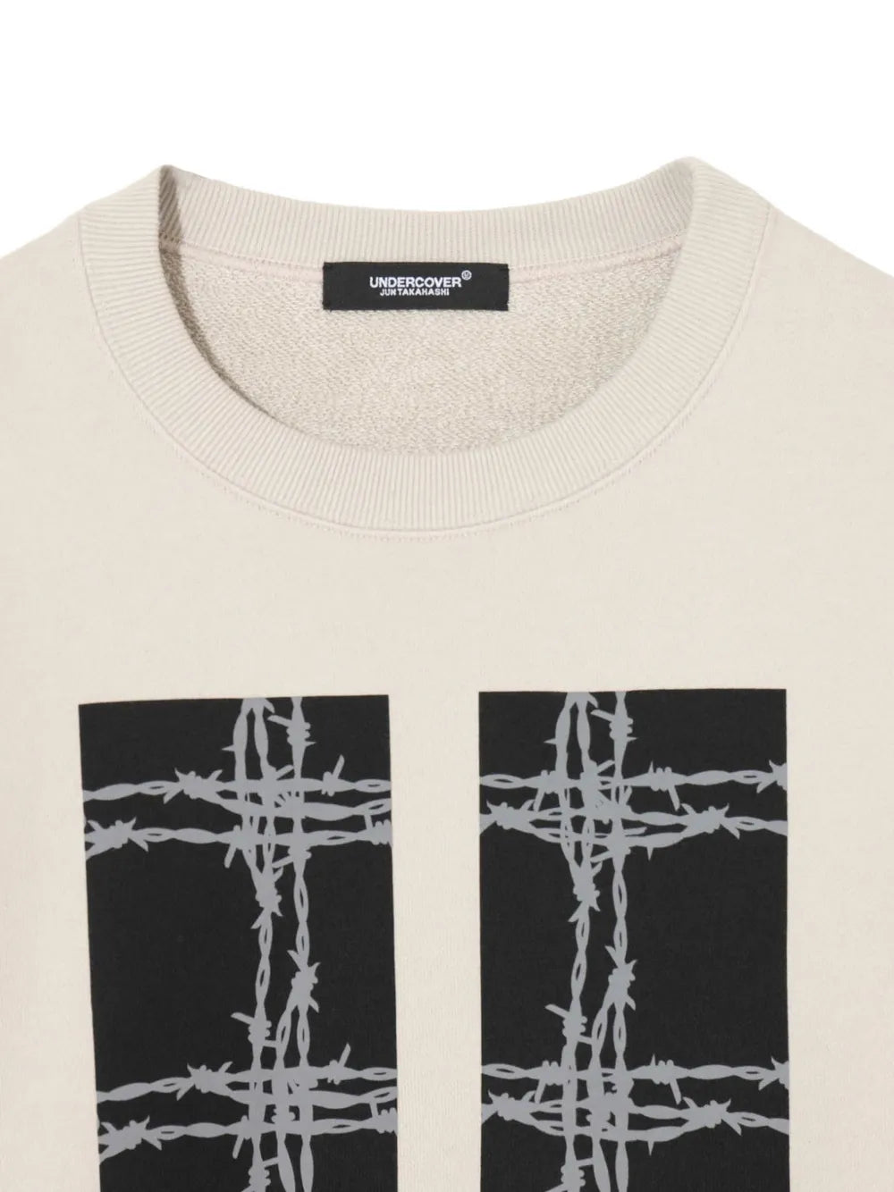 logo-print barbed-wire sweater