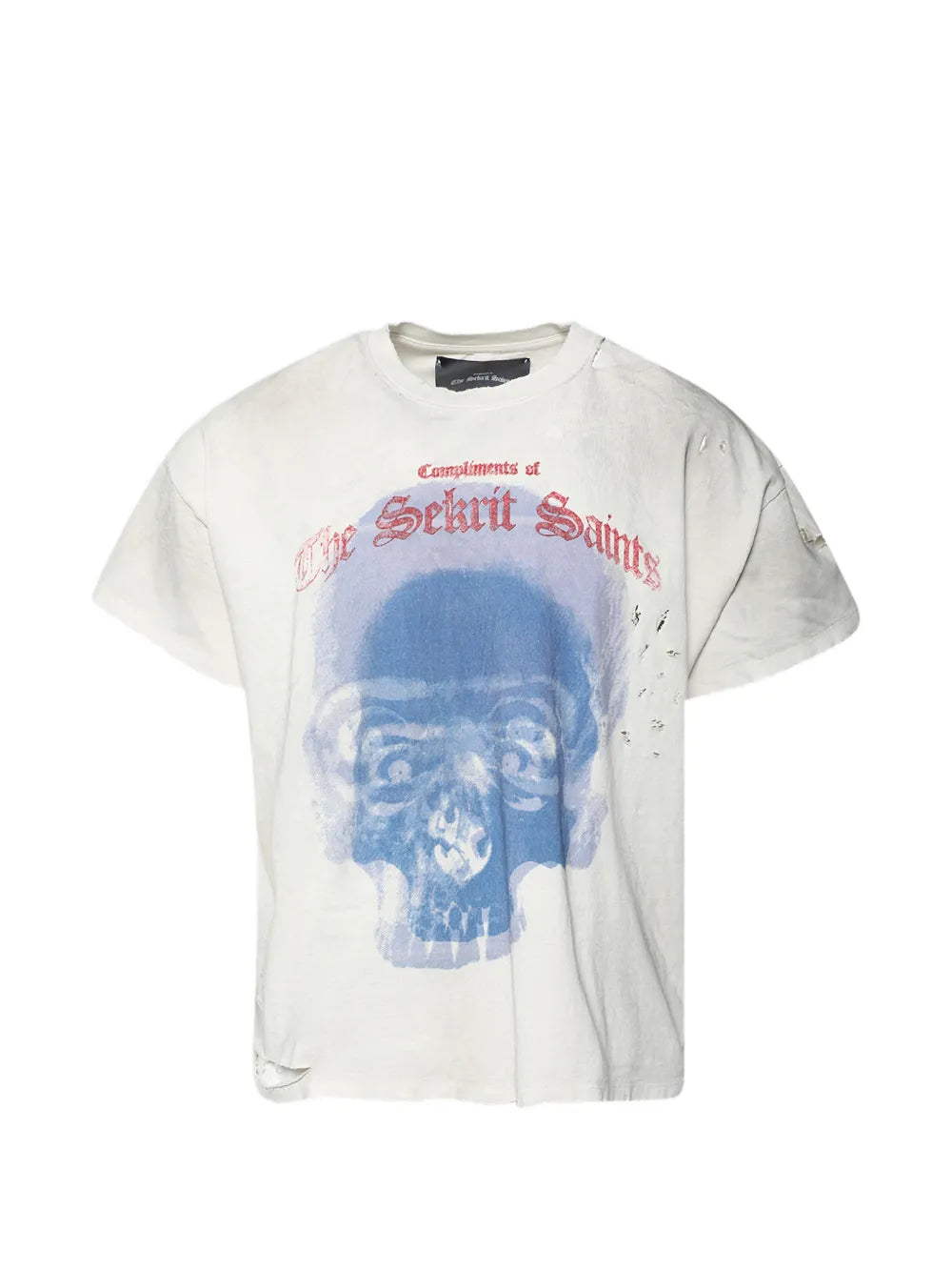 Cranium distressed-finish T-shirt